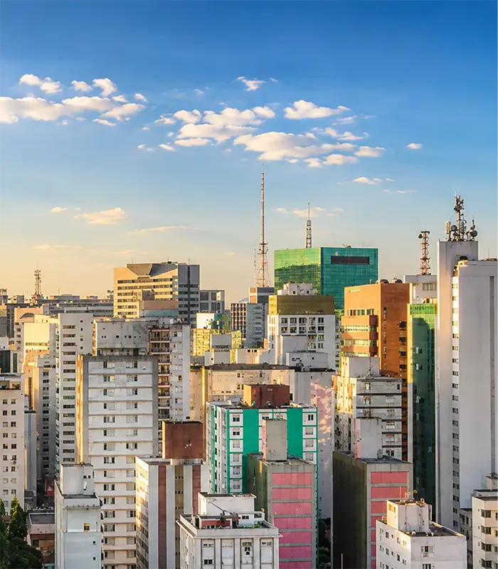 foto aérea da região do Paraíso, em São Paulo